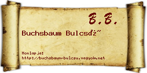 Buchsbaum Bulcsú névjegykártya